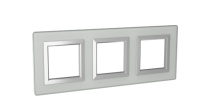 Рамка из натурального стекла,"Avanti", светло-серая, 6 модулей DKC