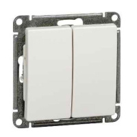 W59 2-клавишный Выключатель, 10АХ, механизм, белый Schneider Electric