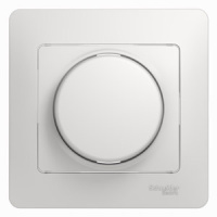 Светорегулятор (диммер) поворотный 300 Вт Schneider Electric Glossa Белый