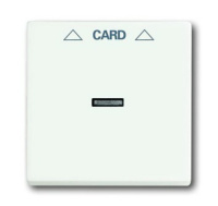 Плата центральная накладка для механизма карточного выключателя 2025 U ABB Solo/Future Белый бархат