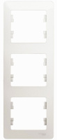 Рамка 3-постовая вертикальная Systeme Electric Glossa Перламутр
