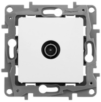 Розетка TV "звезда" Legrand Etika Белый