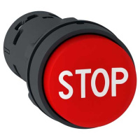 Кнопка 22мм красн выст толк с марк STOP XB7NL4534 Schneider Electric