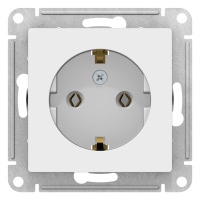 Розетка с заземлением 16A механизм Schneider Electric AtlasDesign Белый