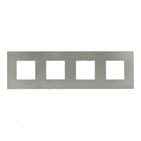 Рамка 4-постовая 2+2 +2+2 мод ABB NIE Zenit Сталь N2274 OX
