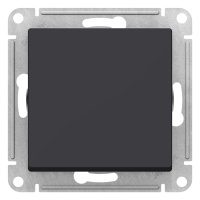 Переключатель 1-клавишный сх.6 10AX механизм Schneider Electric AtlasDesign Карбон