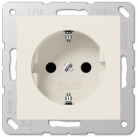 Розетка с заземлением Jung Слоновая кость