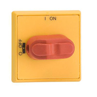 Ручка управления для установки на дверь для OT16...80F / красно-желтый, IP54 ABB OHYS1AH1