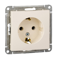 W59 Розетка с заземлением без шторок, 16А, механизм, слоновая кость Schneider Electric