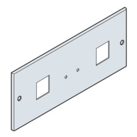 Панель модульная с 2 окнами 96x96мм для установки измерительных приборов 200x800мм ABB IS2