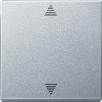 Накладка выключателя кнопочного для управления приводами жалюзи/рольставней Merten System M Алюминий