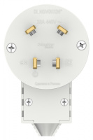 Вилка силовая скрытой установки 3P+N 32A 400В Systeme Electric Blanca Белый