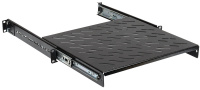 19" Полка выдвижная глубиной 400 мм, черная ITK