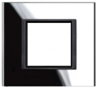 Рамка 1-постовая Schneider Electric Unica Class Черное стекло
