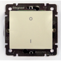 Выключатель 1-клавишный 3-полюсный 10A Legrand Valena Слоновая кость