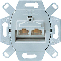 Механизм Розетка комп (RJ45) 2-ая неэкранированная кат.5е JUNG EcoProfi