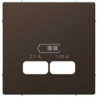 Центральная накладка для USB механизма 2,1A SD Merten D-Life Мокко