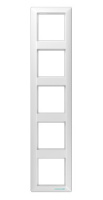 Рамка антибактериальная 5-постовая Jung AS 500 Белый