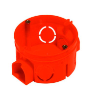 Коробка монтажная 1-ая для сплошных стен d=60 глубина 60мм (возможность стыковки) Hegel