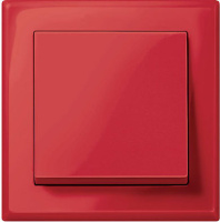 Переключатель 1-клавишный на 2 направления в сборе с рамкой Merten System M M-Smart Jumbo Красный