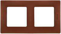 Рамка 2-постовая Legrand Etika Какао