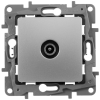 Розетка TV проходная Legrand Etika Алюминий