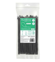 Systeme Electric Стяжка кабельная нейлоновая 200х2.5 Чёрная (100шт) в пакете с замком ЗИП-ЛОК