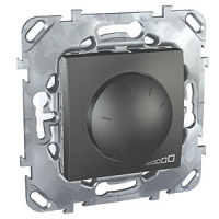 Светорегулятор поворотный 40-400 Вт для л/н г/л с обмоточным трансформатором Schneider Electric Unica Top Графит