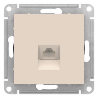 Розетка телефонная RJ11 механизм Schneider Electric AtlasDesign Бежевый