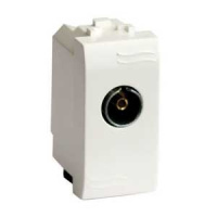 Розетка TV проxодная без согласующего сопротивления (1 мод.) / слоновая кость DKC Brava Розетка TV проxодная без согласующего сопротивления (1 мод.) / слоновая кость DKC Brava