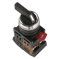 Переключатель АLС-22 черный с длинной рукояткой на 2 фиксир.положения I-O 1з+1P IEK