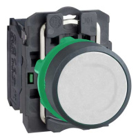 Кнопка 22мм белая, 1НО Schneider Electric 