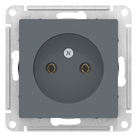 Розетка без заземления 16A механизм Schneider Electric AtlasDesign Грифель