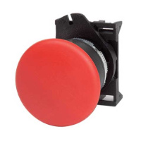 Кнопка грибовидная, прозрачная с фиксацией, красная д. 40 DKC
