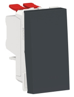 Переключатель 1-клавишный перекрестный сх.7 10 AX 250В Schneider Electric Unica New Modular Антрацит