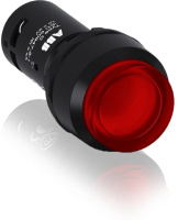 Кнопка с подсветкой CP4-12R-01 красная 110-130В AC/DC с выступающей клавишей с фиксацией 1НЗ ABB 