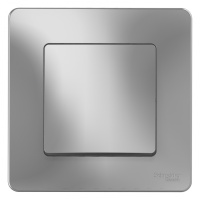 Выключатель 1-клавишный скрытой установки (cхема 1) 10A 250B Systeme Electric Blanca Алюминий