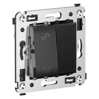 Диммер кнопочный в стену, "Avanti", "Черный квадрат" DKC