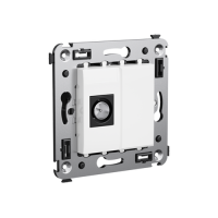 Розетка TV оконечная в стену, "Avanti", "Белое облако" DKC