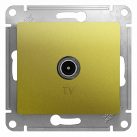Розетка TV проходная 4DB механизм Systeme Electric Glossa Фисташковый