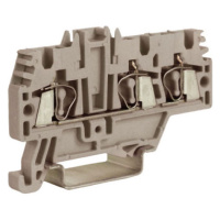 HMM.2/1+2GR(Ex), проходной зажим 2,5 кв.мм серый 1 ввод/2 вывода DKC