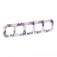 Рамка 5-постовая Legrand Valena Allure Флора