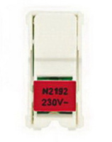 Блок светодиодной подсветки для 2-полюсных выключателей переключателей с красной маркировкой ABB NIE Zenit N2192 RJ
