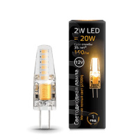 Лампа светодиодная капсульная G4 12В 2Вт 2700К Gauss Лампа светодиодная капсульная G4 12В 2Вт 2700К Gauss