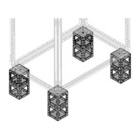 Угл.элемент цоколя сдвоен.H=200мм (8 шт) ABB