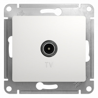 Розетка TV механизм Systeme Electric Glossa Белый