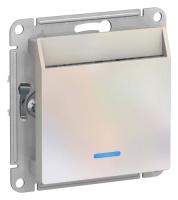 Выключатель карточный 10А без задержки времени механизм Schneider Electric AtlasDesign Жемчуг