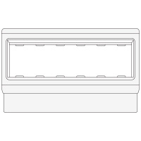 Рамка-суппорт под 6М PDA-3BN 80 для "Brava" DKC