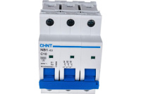Автоматический выключатель NB1-63 3P 10A 6кА (C) CHINT