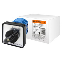 Переключатель кулачковый (0-1) 3P, 63A, 230/400V, IP40/IP20 / белый/черный TDM КПУ11-63/2098